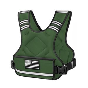 Chaleco con Peso Olive Camo, Diseño de Paneles Ranurados, Interior de Malla Transpirable, Ajuste de Cintura Ajustable, Chalecos Funcionales para Entrenamiento - Product Image 5
