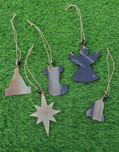 Natural horn <b>Christmas</b> ornament Elegant horn <b>tree</b> decoration Horn holiday <b>hanging</b> decor <b>Tree</b> shape horn ornament - Product Image 5