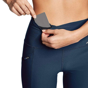 เลกกิ้งผู้หญิงพิมพ์โลโก้คุณภาพสูงแบบกำหนดเอง ขายส่ง เลกกิ้งโยคะกีฬาผู้หญิงคุณภาพสูง ผลิตจากผ้าสแปนเด็กซ์และโพลีเอสเตอร์ - Product Image 5