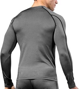 Men's Compression Long Sleeve Performance Shirt Premium Quick Dry Compression Base <b>Layer</b> <b>Top</b> Men's Athletic Compression Training - Product Image 3