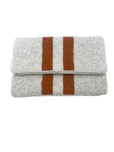 Sac à main d'embrayage de conception Tropicana de broderie perlée élégante de qualité supérieure avec la conception élégante de déclaration de travail manuel par Hiba Enterprises - Product Image 3