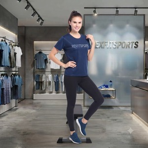 เสื้อยืดกีฬาผู้หญิงทรงโอเวอร์ไซส์ REXFITSPORTS 2026 ระบายอากาศได้ดี แขนสั้น เหมาะสำหรับออกกำลังกาย วิ่ง ฟิตเนส รับผลิตแบรนด์ส่วนตัว - Product Image 6