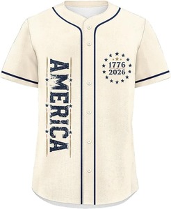 Maillot de baseball pour homme personnalisé bleu et blanc avec logos brodés, uniformes cousus - Product Image 4