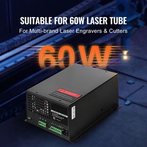 Alimentation laser CO2 60W avec modèle 80W, vitesse de découpe élevée, courant constant et protection contre les circuits ouverts - Product Image 2