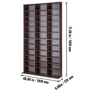 Mobiletto portaoggetti regolabile per DVD e CD fino a 1080 pezzi, organizza musica, film, videogiochi - per soggiorno - Product Image 2