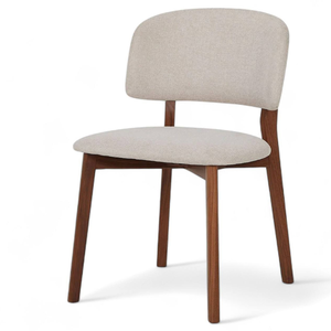 Dining Chair Natural Brown Teak Wooden Frame <b>Material</b> and Minimalist Design For Home Furniture Decoration - Product Image 1