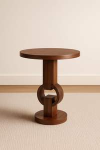 Table d'appoint en bois axée sur la décoration, améliorant l'équilibre visuel dans les espaces domestiques bien conçus - Product Image 4