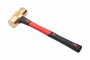 Martillo de Banco de Latón de Alta Resistencia de 8 kg con Mango de Fibra de Vidrio, Antichispas, Herramienta de Seguridad Industrial para Trabajos en Metal - Product Image 2
