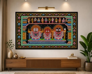 Handmade Lord Jagannath Pattachitra <b>Painting</b> – Traditional Odisha Wall Art - Product Image 2