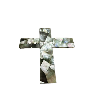 Handmade Shell <b>Mosaic</b> Cross Wall Decoration Religious Home Art Natural Craft Inlay Design - Product Image 2
