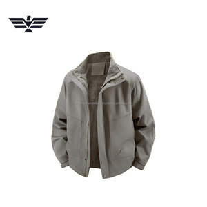 Veste utilitaire classique pour homme, à motif uni, doublée en polaire, boutonnée sur le devant, respirante, chaude, pour l'extérieur en hiver - Product Image 2
