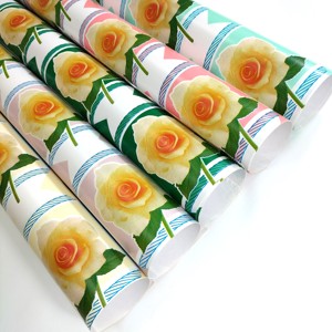 Papel de Regalo de Cumpleaños y Navidad, Rollo de Papel Artístico con Doble Cara Recubierta, Reciclable, para Manualidades y Envoltura de Regalos - Product Image 2