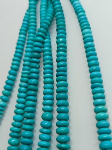 Perles Rondelles Lisses en Turquoise Arizona Sleeping Beauty 5mm à 6.5mm, Nouveauté 2026, Idéales pour la Confection de Bracelets et Colliers DIY - Product Image 5