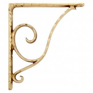 Support d'étagère en laiton exclusif, idéal pour offrir en cadeau aux passionnés de décoration intérieure et aux projets de rénovation. - Product Image 5