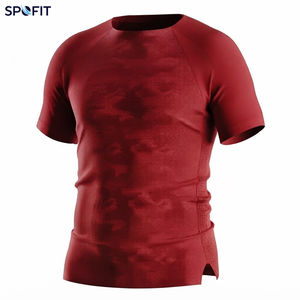 เสื้อเบสเลเยอร์อเมริกันฟุตบอลแบบรัดรูป ระบายอากาศด้วยตาข่ายด้านข้าง ซับเหงื่อ แห้งเร็ว แขนสั้น สำหรับฝึกซ้อม - Product Image 4