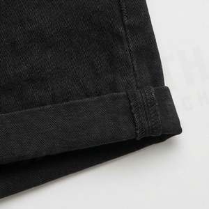 Womens Mid Weight Structured <b>Denim</b> Shorts Featuring <b>Stretch</b> Comfort Fabric Super High Rise Design Premium Fashion Outfit - Product Image 6