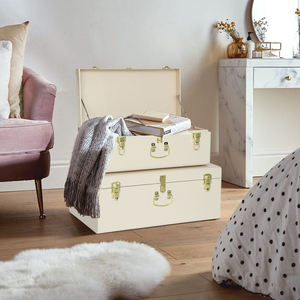 Vintage Decorative <b>Storage</b> Chest <b>Trunk</b> <b>Box</b> for Bedroom - Product Image 1