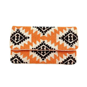 Indian Traditional Luxury Handbag Multicolor <b>Crystal</b> Glass <b>Beaded</b> Durable Artisan Craft Premium Baguette Fashion Accessories - Product Image 2