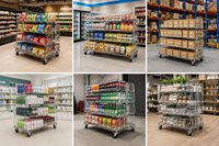 Umweltfreundliches Metall-Lochregal Schwerlast-Supermarktregal mit Schnellmontage Anpassbare Größe und Farbe