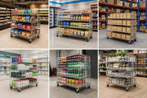 Estante de Exhibición de Acero Resistente de Doble Cara de Alta Calidad para Supermercados, el Más Vendido, para Tiendas Minoristas - Product Image 6