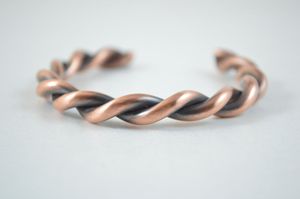 Pure <b>Copper</b> <b>Bracelet</b> For Men And Women With Magnetic Therapy Design And Adjustable Handmade Craftsmanship - Product Image 1