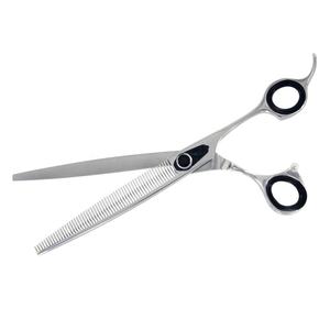 Ciseaux de barbier professionnels en acier inoxydable à dents plates, résistants à la chaleur, de haute qualité, pour effiler les cheveux, à long manche, 30 cm - Product Image 2