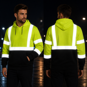 Sudadera de Seguridad Impermeable de Alta Visibilidad Clase 3 con Logotipo Personalizado para Trabajadores al Aire Libre - Product Image 4