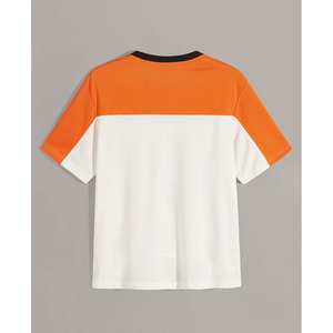 Camiseta Oversize para Hombre, 100% Algodón, Estilo Holgado, Color Sólido, con Logotipo Personalizado en la Parte Delantera, Nueva Moda 2026 - Product Image 4