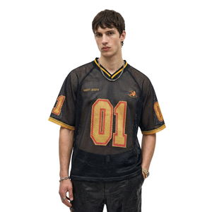 Maillot de football américain personnalisé, bleu marine et argent, uniforme d'équipe par sublimation, respirant, séchage rapide, polyester, vêtements de sport, shorts - Product Image 2