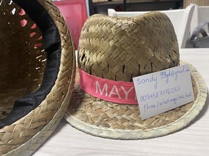 Chapeau Sombrero en Paille Naturelle Tissé à la Main au Vietnam, Décontracté, pour la Pêche et le Cyclisme, Taille et Couleur Personnalisables, Logo, Biodégradable, Léger, Unisexe - Product Image 6