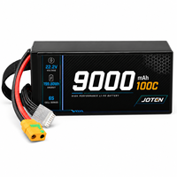 Batterie LiPo JOTEN 6S 22.2V 9000mAh 100C XT90S rechargeable haute puissance pour drone FPV, UAV, avion RC, quadricoptère
