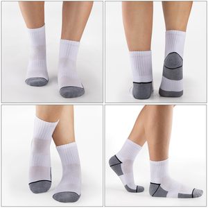 Men's Custom Logo Anti-Slip Spring Cotton <b>Socks</b> White Ankle/Middle/Crew/<b>Knee</b>-<b>Socks</b> Sporty Daily Use ODM OEM - Product Image 5
