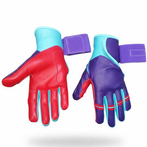 Nouvel arrivage de gants de frappe de baseball personnalisés de haute qualité de couleur unique violet rouge et menthe - Product Image 1