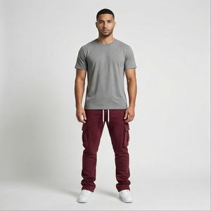 Streetwear de poche pour hommes, pantalons de survêtement évasés, pantalons cargo empilés, pantalons de travail, pantalons d'hiver, pour hommes, sur mesure - Product Image 1