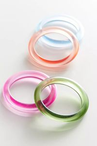 Handmade Acrylic <b>Resin</b> Bangles & Bracelet Women's Classic Style H a CRAFT Brand Anniversary Occasion Carved Floral Design - Product Image 6