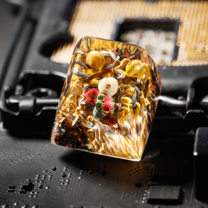 Teclas Místicas de Anime, Teclas Artesanales Personalizadas, Teclas Anime Lindas, Teclas Verdes, Juego de Teclas, Teclas de Resina - Product Image 5