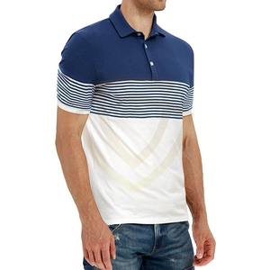 T-shirt à manches courtes en tissu uni, logo brodé, polo pour homme - Product Image 2