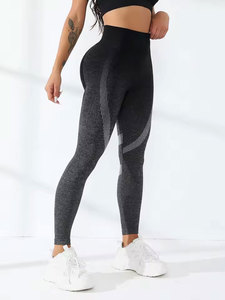Women's <b>Seamless</b> <b>Leggings</b> Tummy Control Gym Sports Yoga Pant with 4 Way Stretch Proof & Tummy Control Activewear - Product Image 4