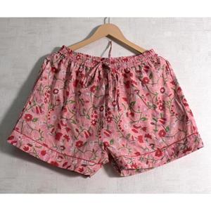 Ensemble de pyjama sexy à fleurs pour femmes, vêtements de nuit courts en coton, tenue de pyjama d'été - Product Image 3