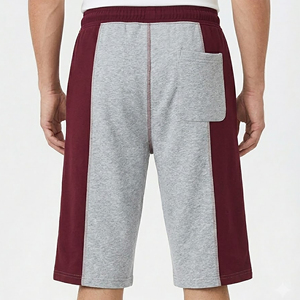 Nouveauté 2026 – Short de jogging homme 100 % coton écologique à séchage rapide, avec logo personnalisé sérigraphié, 2 couleurs - Product Image 4