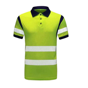 เสื้อโปโลนิรภัยแบบขายส่ง เสื้อทำงานสะท้อนแสงสำหรับงานก่อสร้าง แขนสั้น เสื้อทำงานผู้ชาย พร้อมโลโก้แบบกำหนดเอง - Product Image 6