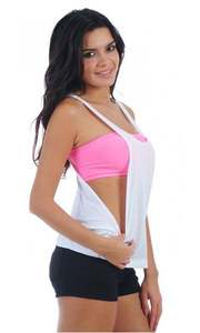 Débardeur de sport OEM pour femmes dernière conception Fitness Stringer gilet de musculation décontracté respirant singulet en coton avec logo personnalisé - Product Image 5