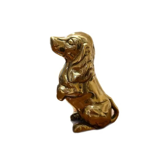 Handmade Metal <b>Dog</b> Sculpture Showpiece For Living Room Decoration Shelf Accent And Designer Home Styling - Product Image 1
