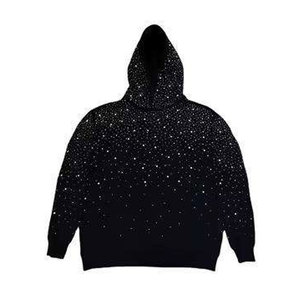 เสื้อฮู้ดดี้ผู้ชายแบบแห้งเร็ว ระบายอากาศได้ดี ประดับด้วยคริสตัล ผลิตโดยผู้ผลิตชั้นนำ ผ้าฝ้ายผสม คุณภาพพรีเมียม สไตล์สตรีทแวร์ - Product Image 5