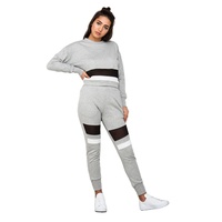 Ensemble de survêtement chaud pour femme, collection automne-hiver, 2 pièces, épais, pantalon de jogging et sweat à capuche, couleur unie, décontracté, écologique, coupe ample