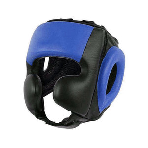Protège-tête de boxe en cuir PU vert unisexe, casque de sport protecteur avec fermeture auto-agrippante - Product Image 6