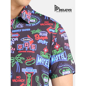 Camisa de Golf Casual para Hombre, Ecológica, de Secado Rápido, Transpirable, Antiarrugas, Antibolitas, 100% Algodón Canvas, con Impresión Personalizada - Product Image 5