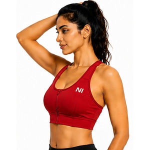 Custom Women Seamless Sports Bra High <b>Support</b> Yoga Fitness <b>Crop</b> <b>Top</b> Breathable Workout Gym Wear Private Label Sports Bra - Product Image 1