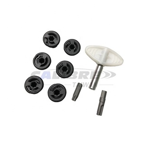 TAIWAN CALIBRE 9pc Bouchon de carter d'huile Jeu de clés Interchangeable T40 Star Bit pour VAG Moteur Volkswagen Bouchon de vidange Outil 1 an de garantie - Product Image 1