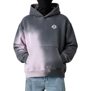 Trendy Unisex Tie Dye <b>Pullover</b> Hoodies Oversized Streetwear Hooded Sweatshirt Vintage Washed Colorful Hoodie For <b>Men</b> Women OEM - Product Image 4